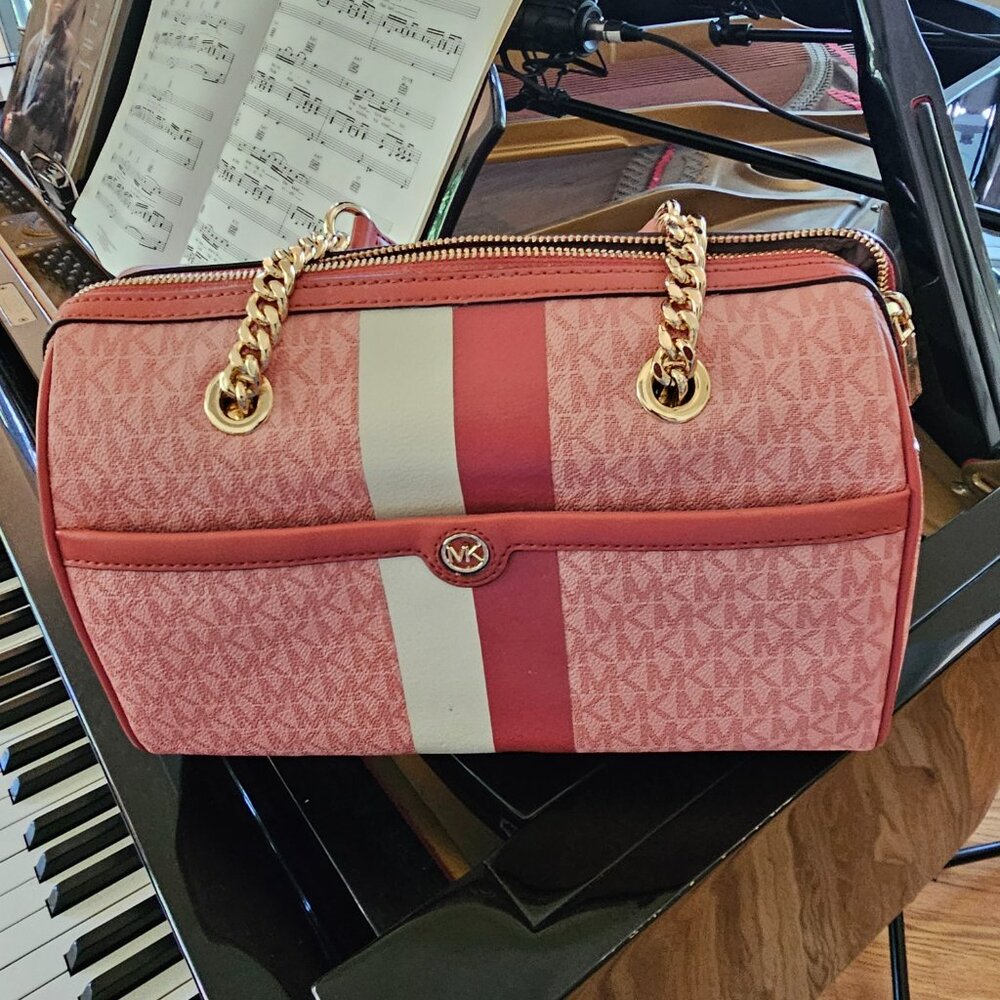 Michael Kors Bedford Signature Satchel (Rare) - Picture 13 of 13